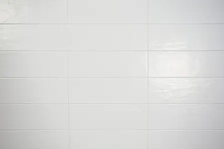 Grundflise, Effekt ensfarvet, Farve hvid, Keramik, 13.2x40 cm, Overflade mat