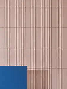 Background tile, Color beige,pink, Ceramics, 7.5x30 cm, Finish matte