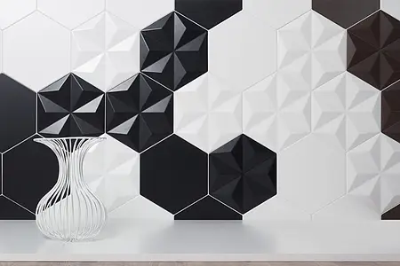 Effect unicolor, Color white, Background tile, Ceramics, 23x26.6 cm, Finish matte