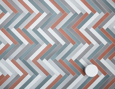 Pigmento Porcelain Tiles produced by Quintessenza Ceramiche, Style patchwork, Unicolor effect