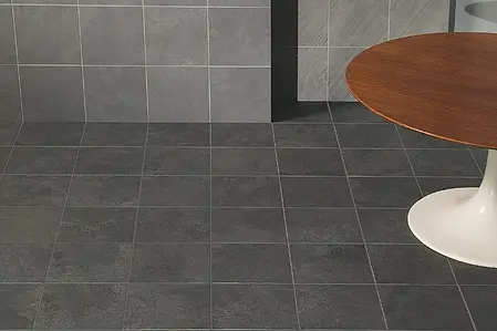 Background tile, Effect concrete, Color grey, Glazed porcelain stoneware, 20x20 cm, Finish antislip