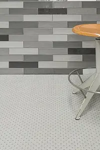 Background tile, Color grey, Glazed porcelain stoneware, 20x20 cm, Finish matte