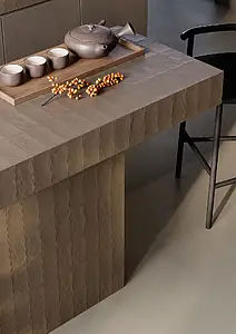 Background tile, Effect unicolor, Color brown, Glazed porcelain stoneware, 7x14 cm, Finish matte