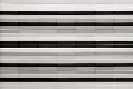 Bakgrundskakel, Textur enfärgad, Färg grå, Kakel, 5x25 cm, Yta blank