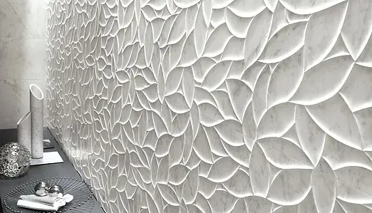Optik stein, Farbe weiße, Hintergrundfliesen, Keramik, 40x120 cm, Oberfläche matte