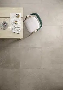 Background tile, Effect concrete, Color grey, Unglazed porcelain stoneware, 75x75 cm, Finish matte