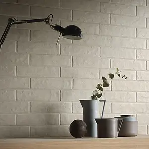 Grundflise, Effekt mursten, Farve grå, Glaseret porcelænsstentøj, 7x28 cm, Overflade skridsikker