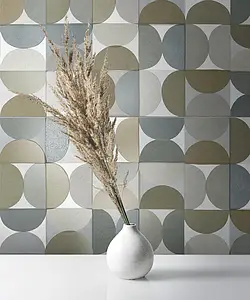 Background tile, Effect concrete, Color multicolor, Ceramics, 33x100 cm, Finish matte