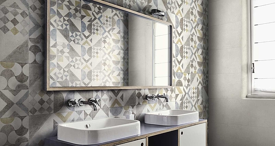 Cocciopesto Ceramic Tiles produced by Ragno, Style patchwork, 