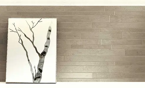 Hintergrundfliesen, Optik beton, Farbe beige, Unglasiertes Feinsteinzeug, 30x60 cm, Oberfläche rutschfeste