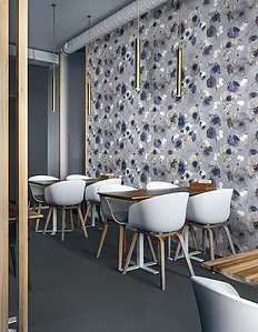 Background tile, Effect unicolor, Color navy blue, Glazed porcelain stoneware, 60x120 cm, Finish matte