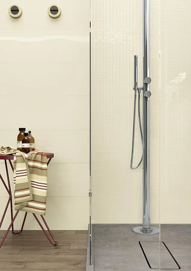 Mosaic tile, Color beige, Ceramics, 30x30 cm, Finish glossy