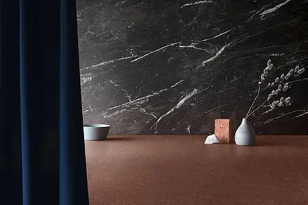Background tile, Effect stone,other marbles, Color black, Unglazed porcelain stoneware, 60x120 cm, Finish matte