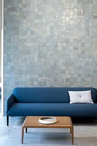 Background tile, Color grey, Style zellige, Ceramics, 10x10 cm, Finish glossy