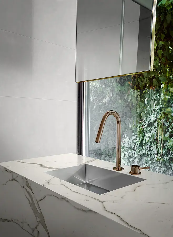 Background tile, Effect concrete, Color grey, Ceramics, 40x120 cm, Finish matte