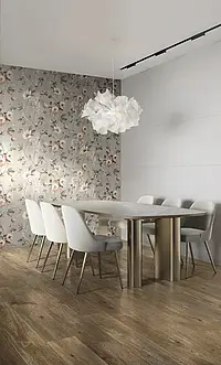 Background tile, Effect unicolor, Color white, Ceramics, 60x180 cm, Finish matte
