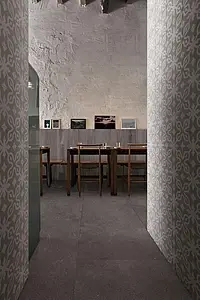 Background tile, Effect faux encaustic tiles, Color green, Glazed porcelain stoneware, 20x20 cm, Finish antislip