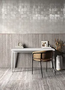 Background tile, Effect stone,travertine, Color grey, Unglazed porcelain stoneware, 60x120 cm, Finish matte