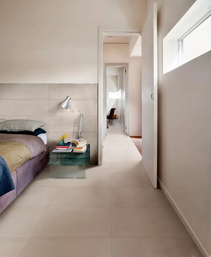 Background tile, Effect concrete, Color beige, Unglazed porcelain stoneware, 60x60 cm, Finish matte