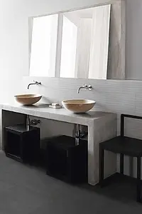 Effekt beton, Farve sort, Grundflise, Uglaseret porcelænsstentøj, 60x60 cm, Overflade mat