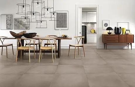 Background tile, Effect concrete, Color brown, Unglazed porcelain stoneware, 75x75 cm, Finish matte