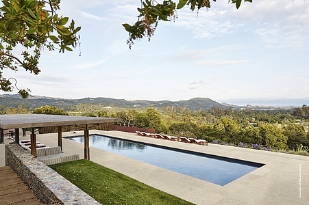 Background tile, Effect other stones, Color beige, Unglazed porcelain stoneware, 100x100 cm, Finish antislip