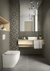 Background tile, Color brown, Ceramics, 40x120 cm, Finish matte