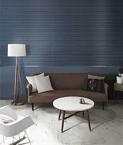 Background tile, Effect unicolor, Color navy blue, Ceramics, 30x90 cm, Finish matte
