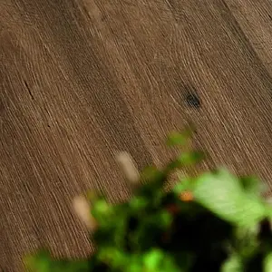 Effekt træ, Farve brun, Grundflise, Uglaseret porcelænsstentøj, 40x120 cm, Overflade skridsikker