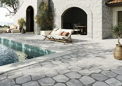 Background tile, Effect other stones, Color grey, Glazed porcelain stoneware, 28.5x33 cm, Finish left_menu_relefnaya