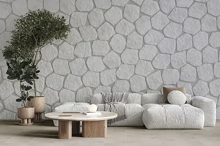 Background tile, Effect other stones, Color white, Glazed porcelain stoneware, 28.5x33 cm, Finish left_menu_relefnaya