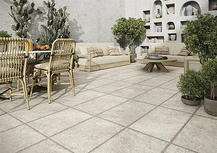 Carrelage, Effet autres types de pierre, Teinte beige, Grès cérame émaillé, 44x66 cm, Surface antidérapante