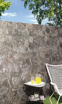 Piastrella di fondo, Effetto pietra,altri tipi di pietre, Colore grigio, Gres porcellanato smaltato, 44x66 cm, Superficie antiscivolo