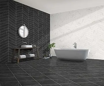 Background tile, Effect stone,other stones, Color black, Glazed porcelain stoneware, 40x70 cm, Finish matte