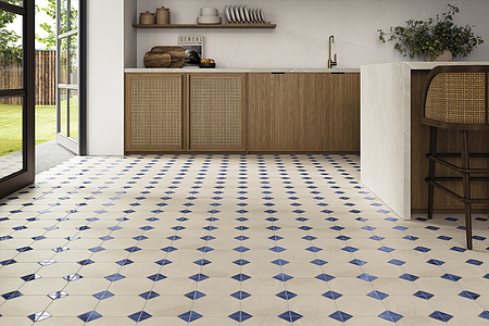 Background tile, Color beige,multicolor, Glazed porcelain stoneware, 33x33 cm, Finish matte