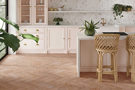 Background tile, Effect terracotta, Color beige, Glazed porcelain stoneware, 15x45 cm, Finish matte