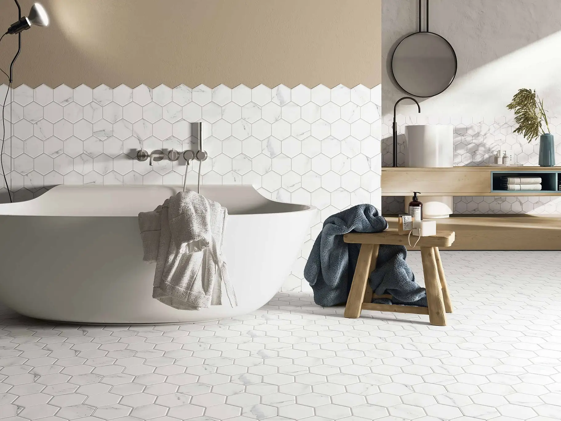 Hex Calacatta by Realonda. PHOTO 1. From $4 in New York +delivery