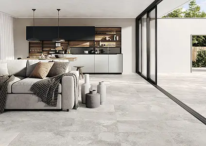 Background tile, Effect other stones, Color grey, Glazed porcelain stoneware, 44.2x66.4 cm, Finish matte