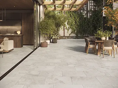 Background tile, Effect other stones, Color grey, Glazed porcelain stoneware, 44.2x66.4 cm, Finish antislip