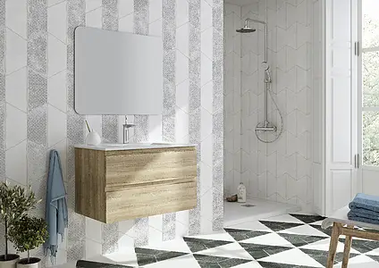 Background tile, Color white, Glazed porcelain stoneware, 28.5x33 cm, Finish matte