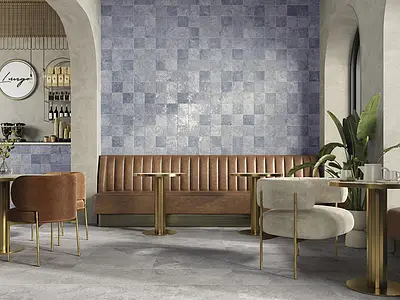 Background tile, Color sky blue, Glazed porcelain stoneware, 33x33 cm, Finish matte