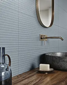 Background tile, Effect unicolor, Color navy blue, Ceramics, 29.5x88.9 cm, Finish matte