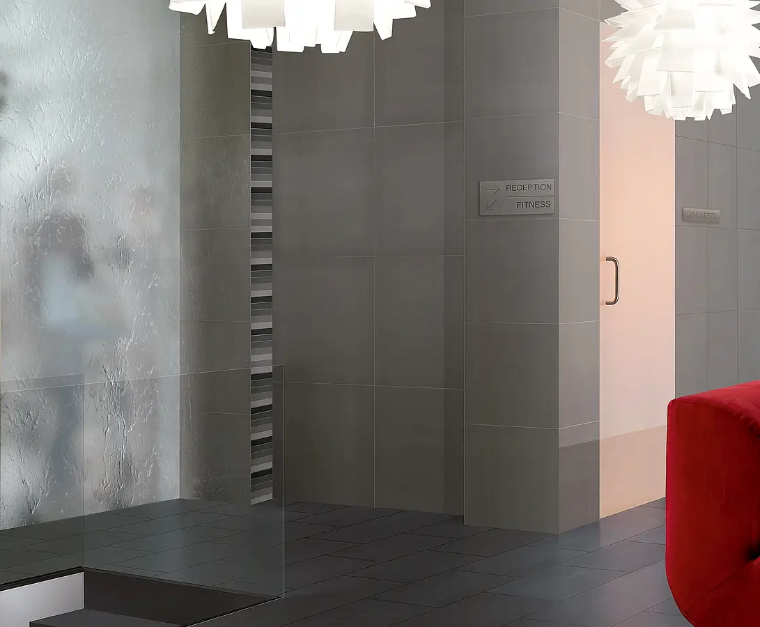 Background tile, Color grey, Unglazed porcelain stoneware, 59.2x59.2 cm, Finish matte