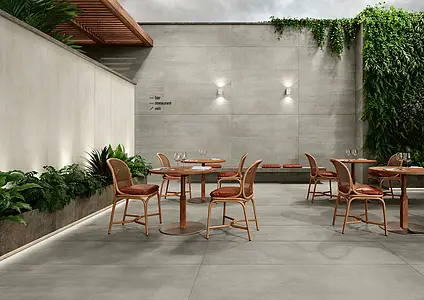 Background tile, Effect concrete, Color beige, Unglazed porcelain stoneware, 59.2x178 cm, Finish matte