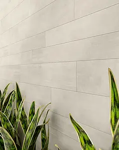 Background tile, Effect concrete, Color beige, Unglazed porcelain stoneware, 19.6x118.6 cm, Finish matte