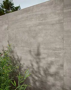 Piastrella di fondo, Effetto cemento, Colore grigio, Gres porcellanato non smaltato, 29.5x118.6 cm, Superficie opaca