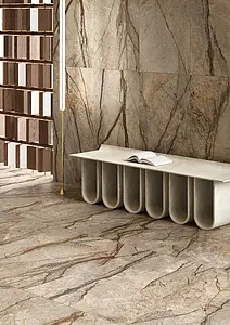 Background tile, Effect other marbles, Color brown, Glazed porcelain stoneware, 59.2x118.6 cm, Finish matte