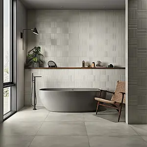 Background tile, Color grey, Ceramics, 39.4x118.6 cm, Finish matte