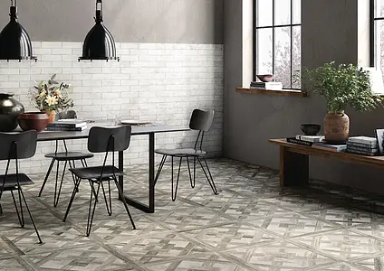 Background tile, Effect wood, Color grey, Unglazed porcelain stoneware, 60x60 cm, Finish antislip