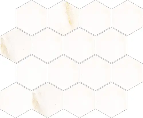 Ricchetti Ceramiche, Golden Pure, 0592374_EsagonaT16CovelanoVenaOroLx